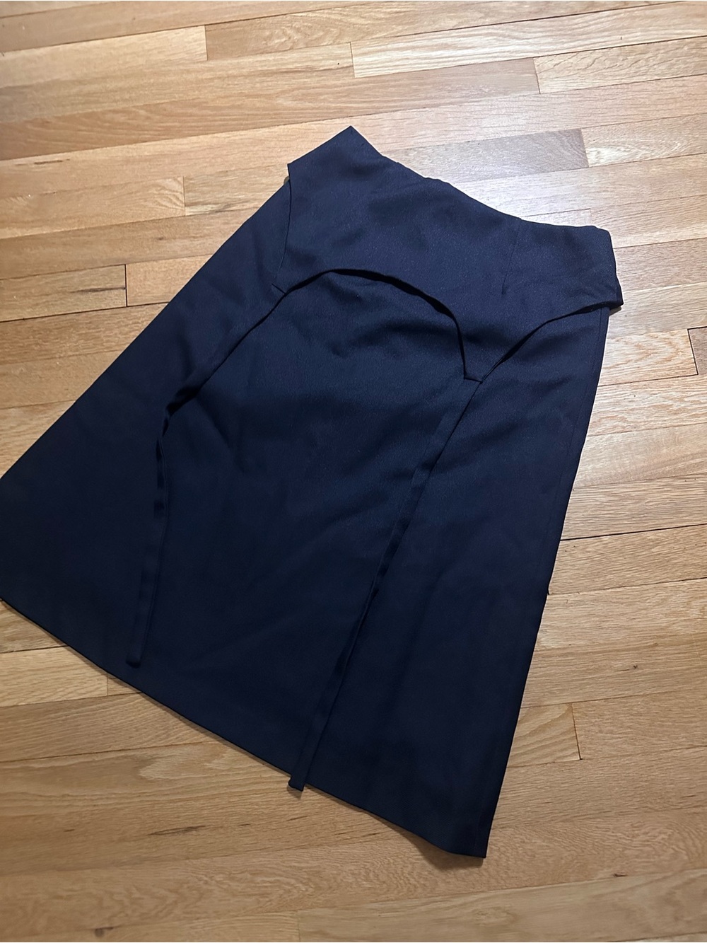 Sandy Liang ‘23 navy skirt